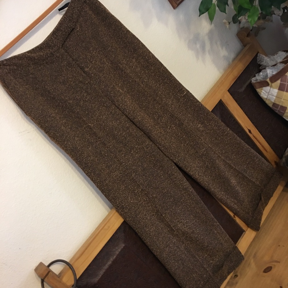 Cami textured fabric wide leg cuffed pants